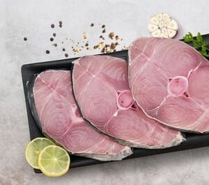 Seer Fish / King Fish / Surmai / Neymeen / Vanjaram / Anjal (2kg to 5kg) - Steak (400g Pack)